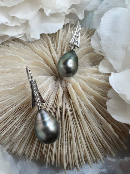 Iced Arrows Of Neptune Earrings