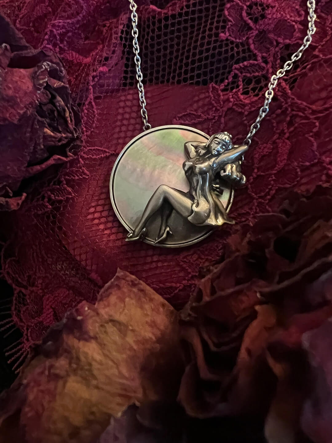Sitting Pretty (Silver) Pendant Necklace