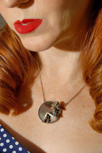 Sitting Pretty (Silver) Pendant Necklace
