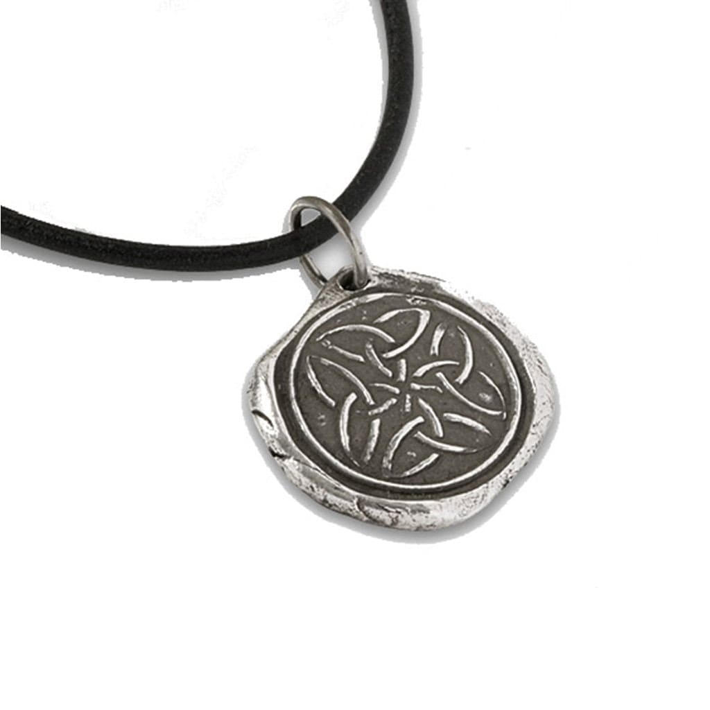 A precious silver metal coin/wax seal replica that has a blackened finish for that old world style 