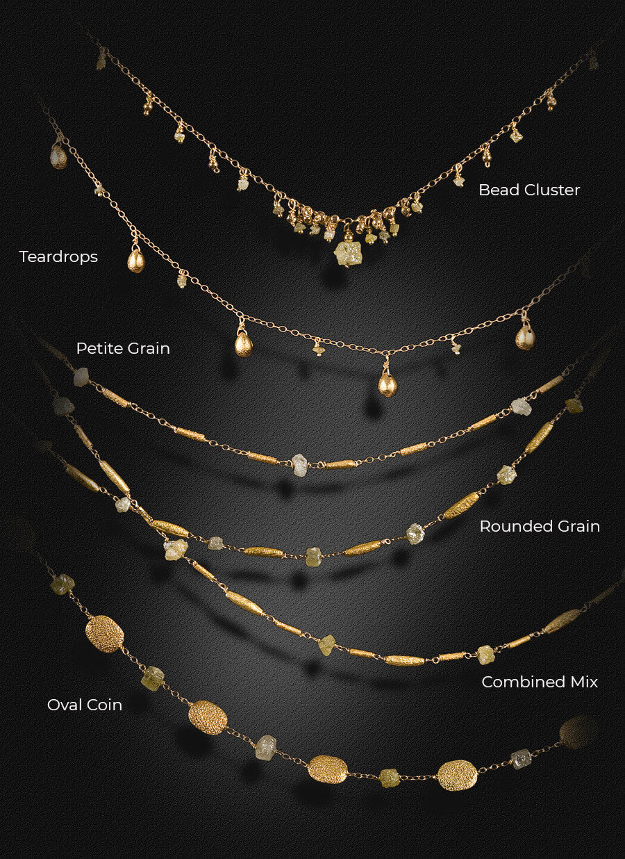 Ceres Treasures VI  Teardrops Necklace