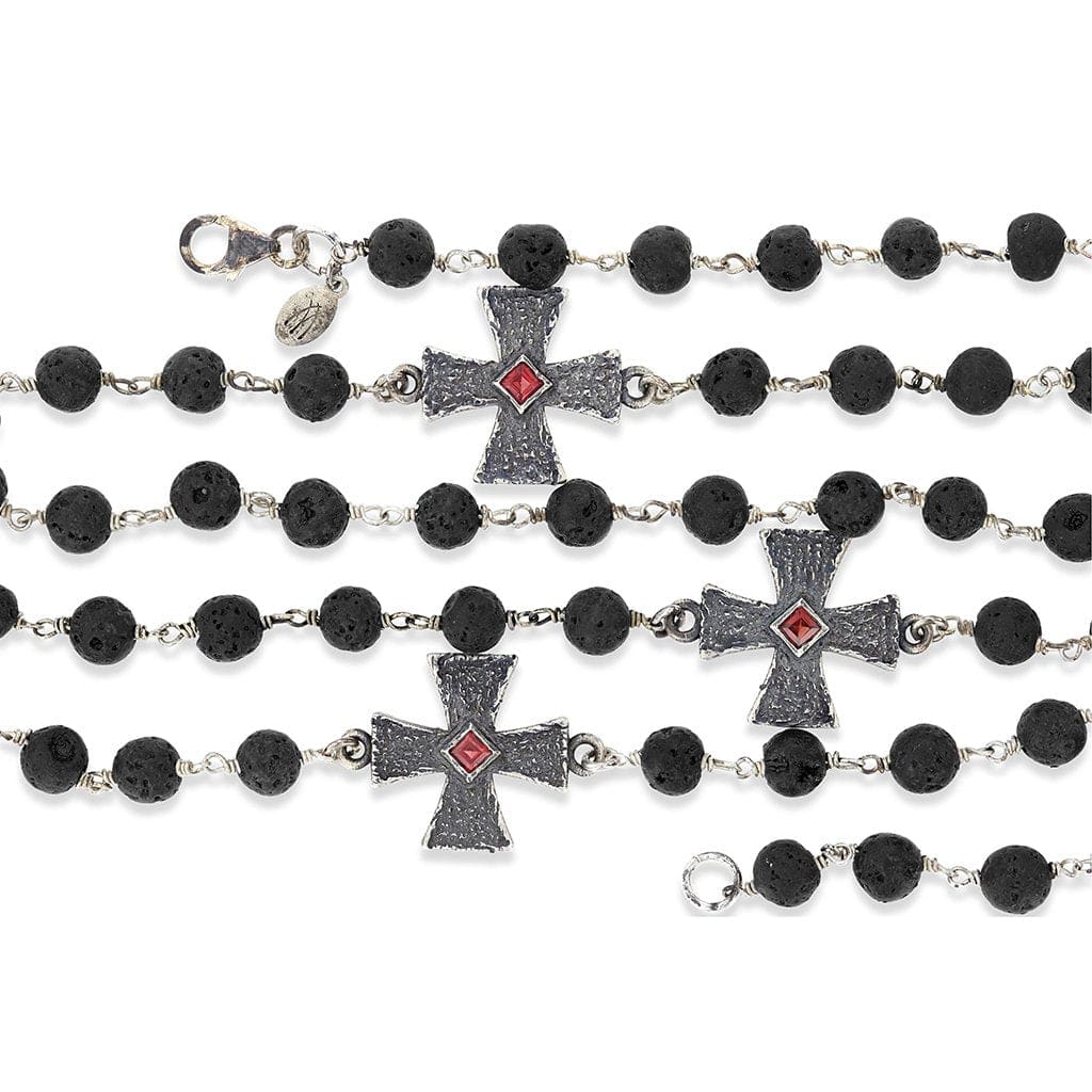 Relics Of The Revival Garnet & Lava Rock Necklace - Necklace