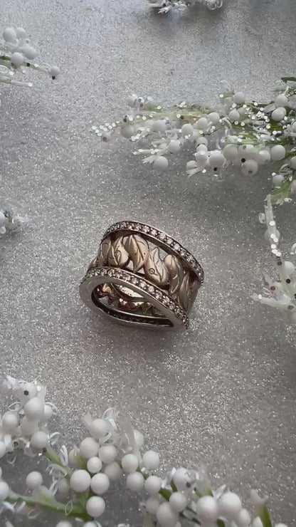 Eternal Leaves of Winter Ring
