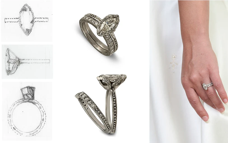 DIAMOND ENGAGEMENT & WEDDING RING SET