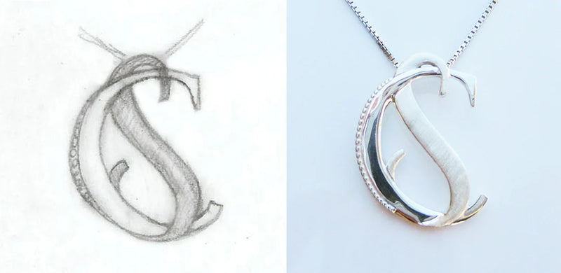 C & S SILVER PENDANT